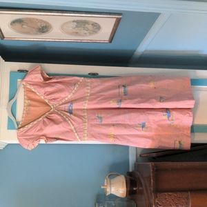 April Cornell vintage pink dress